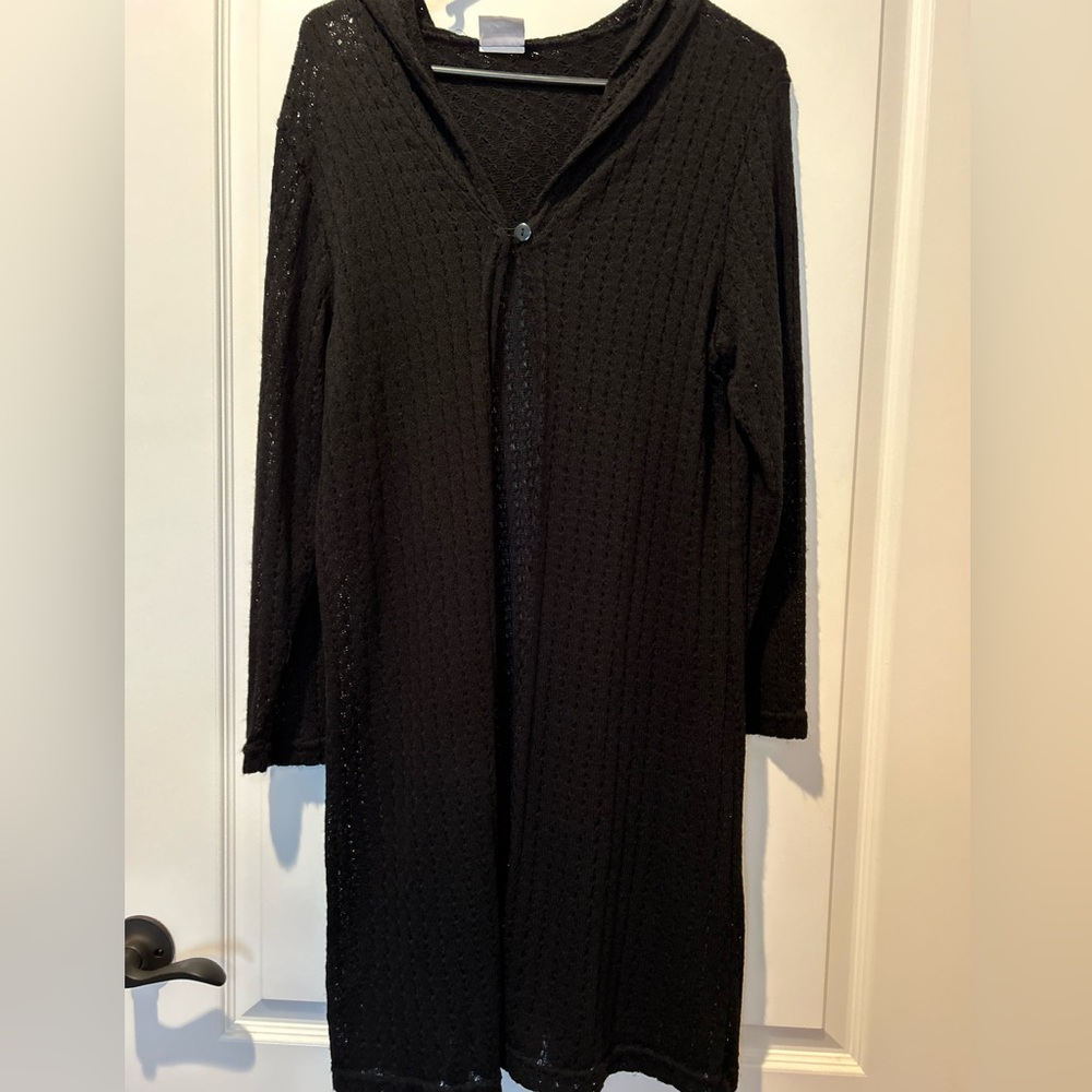 Black Knit Duster Cardigan No Brand Women’s S/ M